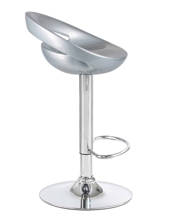 Набор 2 шт Стул барный DOBRIN DISCO, серебряный — изображение 4