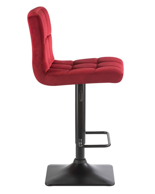 Набор 2 шт Стул барный DOBRIN DOMINIC, бордо велюр (MJ9-43) — изображение 4
