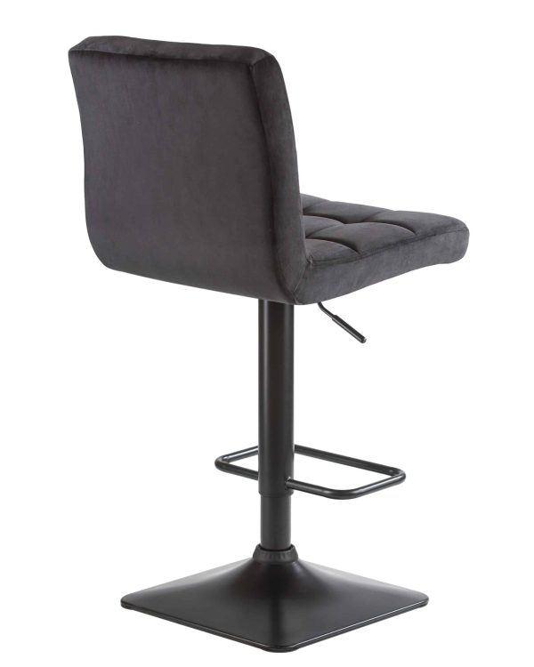 Набор 2 шт Стул барный DOBRIN DOMINIC, черный велюр (MJ9-101) — изображение 5