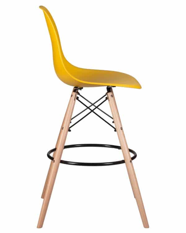 Набор 2 шт Стул барный DOBRIN DSW BAR, ножки светлый бук, цвет горчичный (Y-03) — изображение 4