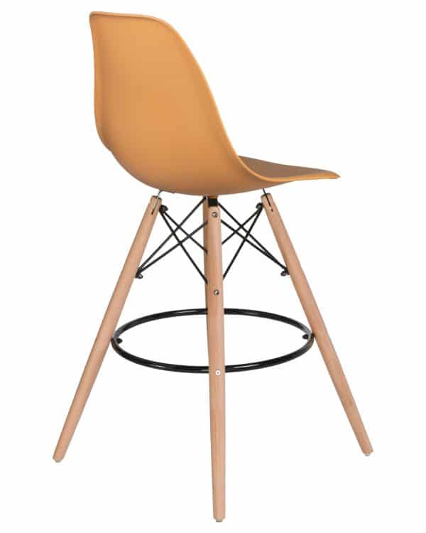 Набор 2 шт Стул барный DOBRIN DSW BAR, ножки светлый бук, цвет персиковый (NX-Y-06) — изображение 5