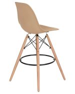 Набор 2 шт Стул барный DOBRIN DSW BAR, ножки светлый бук, цвет сиденья бежевый (GR-03) — изображение 5