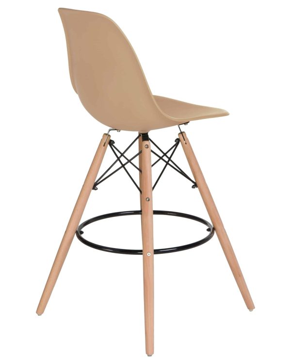 Набор 2 шт Стул барный DOBRIN DSW BAR, ножки светлый бук, цвет сиденья бежевый (GR-03) — изображение 5