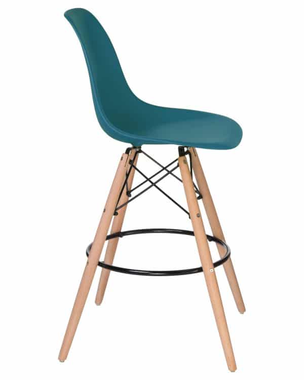 Набор 2 шт Стул барный DOBRIN DSW BAR, ножки светлый бук, цвет сиденья морской волны (G-05) — изображение 4