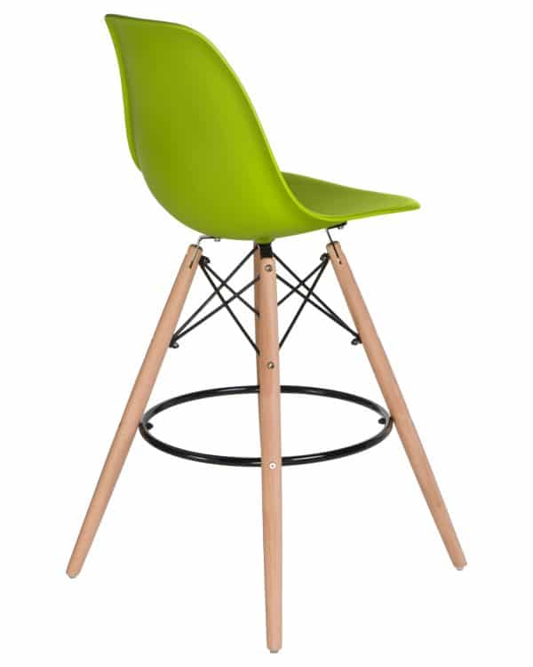 Набор 2 шт Стул барный DOBRIN DSW BAR, ножки светлый бук, цвет сиденья салатовый (G-08) — изображение 5