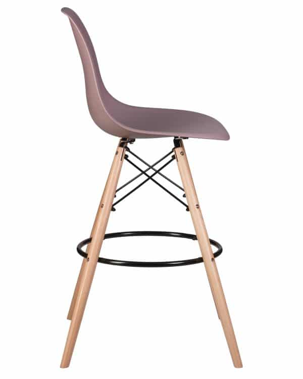 Набор 2 шт Стул барный DOBRIN DSW BAR, ножки светлый бук, цвет сиреневый (P-04) — изображение 4