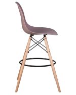 Набор 2 шт Стул барный DOBRIN DSW BAR, ножки светлый бук, цвет сиреневый (P-04) — изображение 4