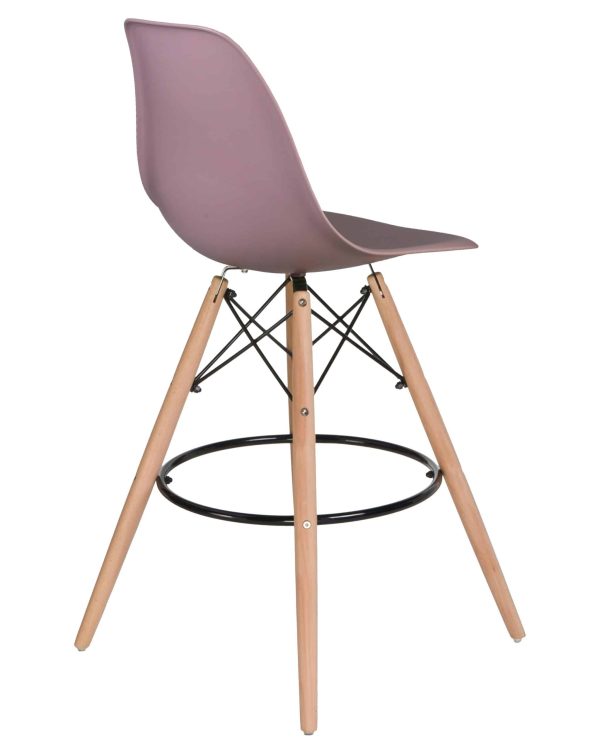 Набор 2 шт Стул барный DOBRIN DSW BAR, ножки светлый бук, цвет сиреневый (P-04) — изображение 5