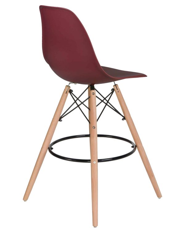 Набор 2 шт Стул барный DOBRIN DSW BAR, ножки светлый бук, цвет сливовый (R-13) — изображение 5
