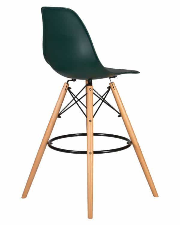 Набор 2 шт Стул барный DOBRIN DSW BAR, ножки светлый бук, цвет тёмно-зеленый (G-13) — изображение 5