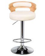 Набор 2 шт Стул барный DOBRIN FRED, натуральное дерево, кремовый — изображение 4