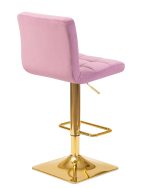 Набор 2 шт Стул барный DOBRIN GOLDIE, пудрово-сиреневый велюр (MJ9-52) — изображение 5