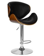 Набор 2 шт Стул барный DOBRIN JACK, цвет черный глянец PU ABD 002 — изображение 3