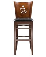 Набор 2 шт Стул барный DOBRIN JERRY BAR, шоколад, чёрный — изображение 5