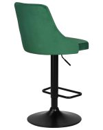 Набор 2 шт Стул барный DOBRIN JOSEPH BLACK, зеленый велюр (MJ9-88) — изображение 4
