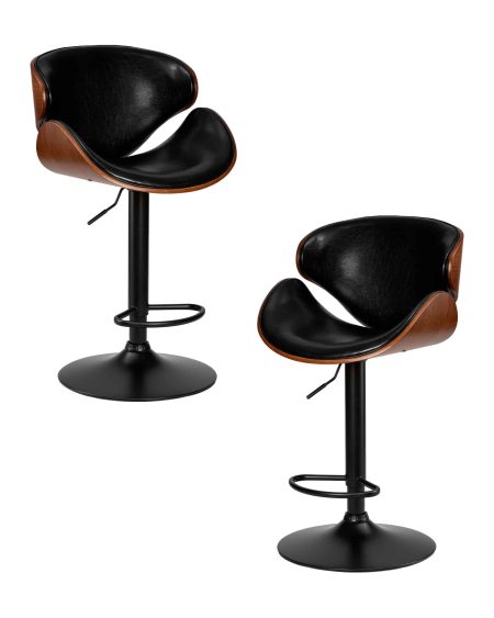 Набор 2 шт Стул барный DOBRIN KARTER BLACK