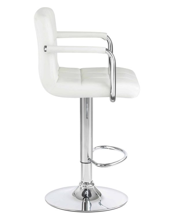Набор 2 шт Стул барный DOBRIN KRUGER ARM, белый — изображение 4