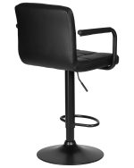 Набор 2 шт Стул барный DOBRIN KRUGER ARM BLACK, черный — изображение 5