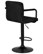 Набор 2 шт Стул барный DOBRIN KRUGER ARM BLACK, черный вельвет (LAR-E2041-52) — изображение 5
