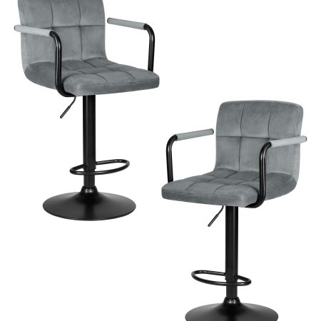 Набор 2 шт Стул барный DOBRIN KRUGER ARM BLACK