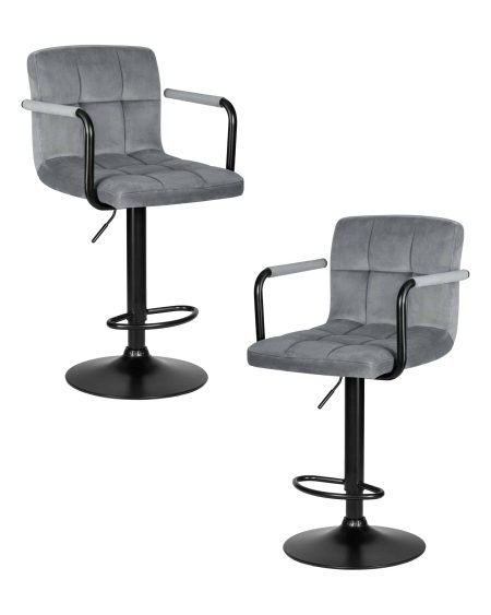 Набор 2 шт Стул барный DOBRIN KRUGER ARM BLACK