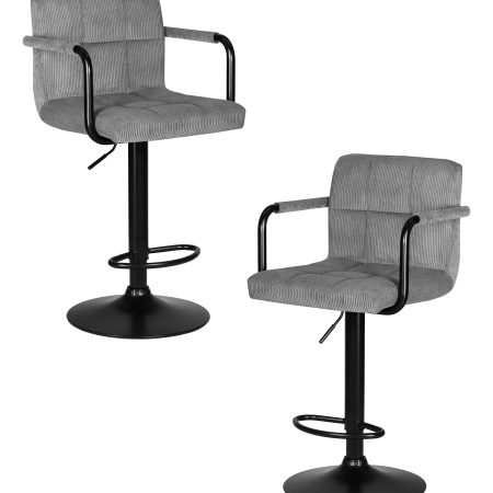 Набор 2 шт Стул барный DOBRIN KRUGER ARM BLACK