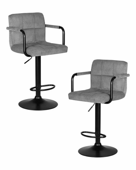 Набор 2 шт Стул барный DOBRIN KRUGER ARM BLACK