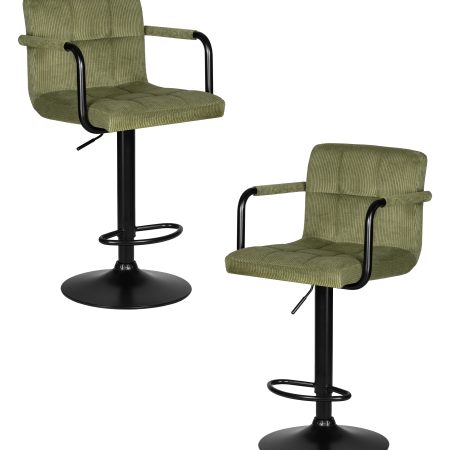 Набор 2 шт Стул барный DOBRIN KRUGER ARM BLACK