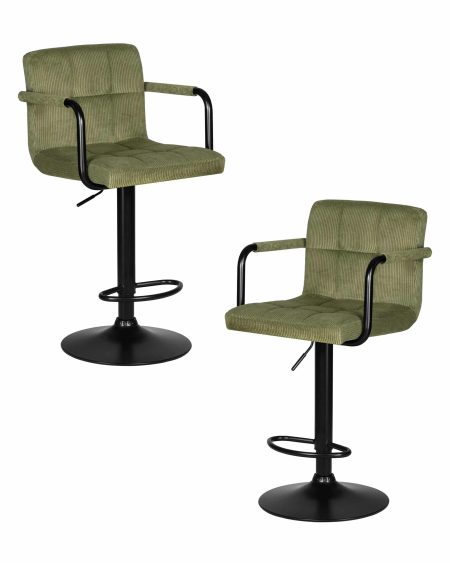 Набор 2 шт Стул барный DOBRIN KRUGER ARM BLACK