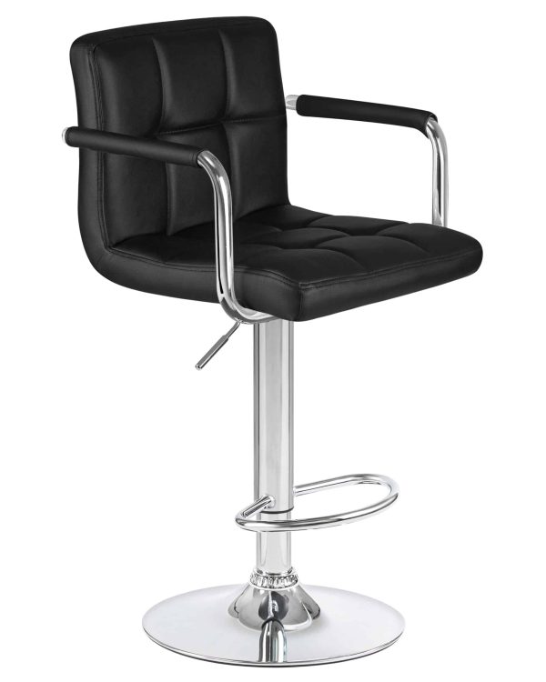 Набор 2 шт Стул барный DOBRIN KRUGER ARM, чёрный — изображение 3