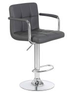 Набор 2 шт Стул барный DOBRIN KRUGER ARM, серый — изображение 3