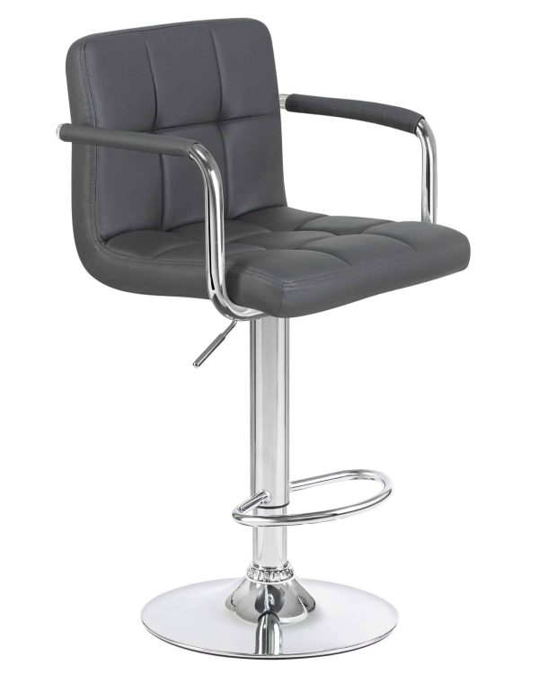Набор 2 шт Стул барный DOBRIN KRUGER ARM, серый — изображение 3