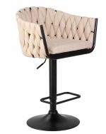 Набор 2 шт Стул барный DOBRIN LEON, бежевая ткань (LAR 275-1) — изображение 3