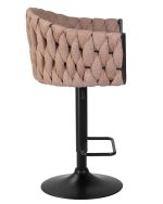 Набор 2 шт Стул барный DOBRIN LEON, коричневая ткань (LAR 275-3) — изображение 4