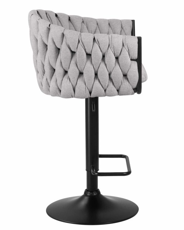 Набор 2 шт Стул барный DOBRIN LEON, серая ткань (LAR 275-17) — изображение 4