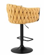 Набор 2 шт Стул барный DOBRIN LEON, жёлтая ткань (LAR 275-8) — изображение 5