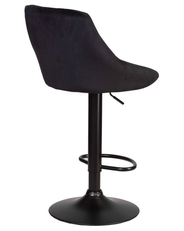 Набор 2 шт Стул барный DOBRIN LOGAN BLACK, черный велюр (MJ9-101) — изображение 5