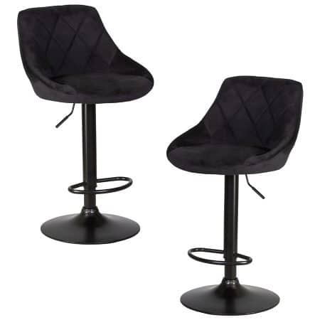 Набор 2 шт Стул барный DOBRIN LOGAN BLACK