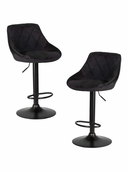 Набор 2 шт Стул барный DOBRIN LOGAN BLACK