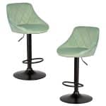 Набор 2 шт Стул барный DOBRIN LOGAN BLACK