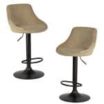 Набор 2 шт Стул барный DOBRIN LOGAN BLACK