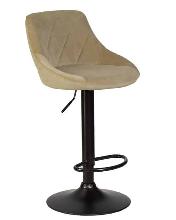 Набор 2 шт Стул барный DOBRIN LOGAN BLACK, мокко велюр (MJ9-9) — изображение 3