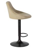 Набор 2 шт Стул барный DOBRIN LOGAN BLACK, мокко велюр (MJ9-9) — изображение 4