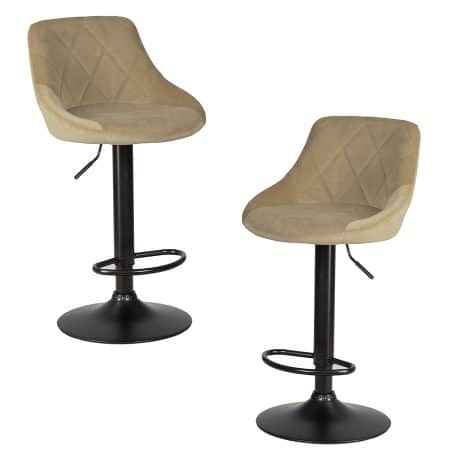 Набор 2 шт Стул барный DOBRIN LOGAN BLACK