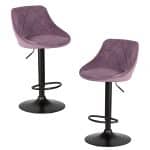 Набор 2 шт Стул барный DOBRIN LOGAN BLACK