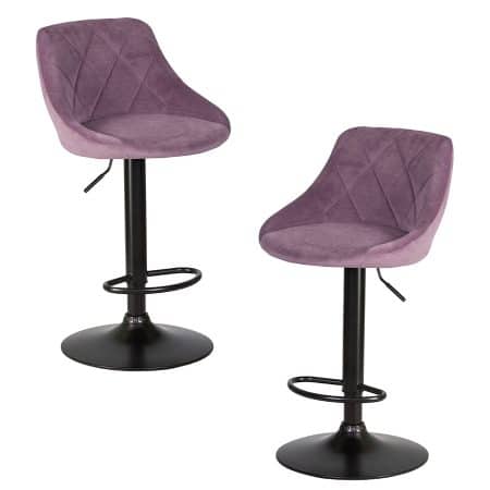 Набор 2 шт Стул барный DOBRIN LOGAN BLACK