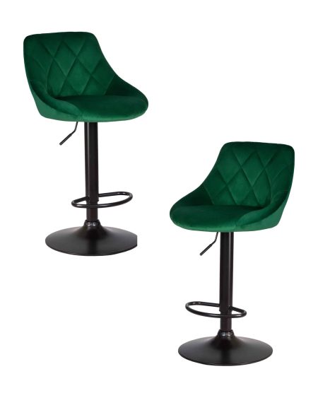 Набор 2 шт Стул барный DOBRIN LOGAN BLACK