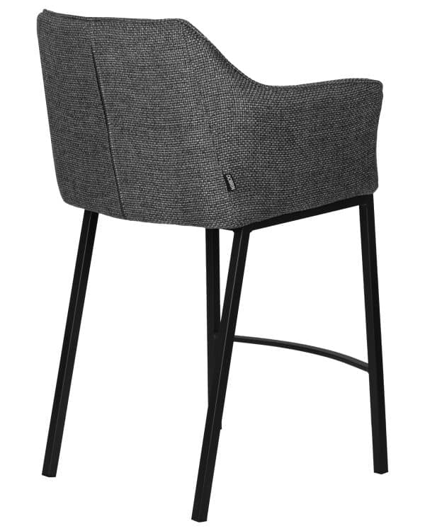 Набор 2 шт Стул барный DOBRIN LUCAS COUNTER, серая ткань (F-22) — изображение 5