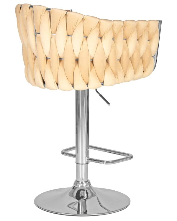 Набор 2 шт Стул барный DOBRIN MARCEL, бежевый велюр (MJ9-10) — изображение 5