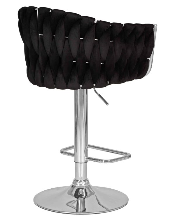 Набор 2 шт Стул барный DOBRIN MARCEL, черный велюр (MJ9-101) — изображение 5